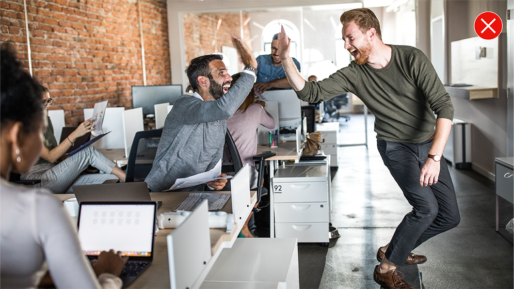 Unapproved stock image with X