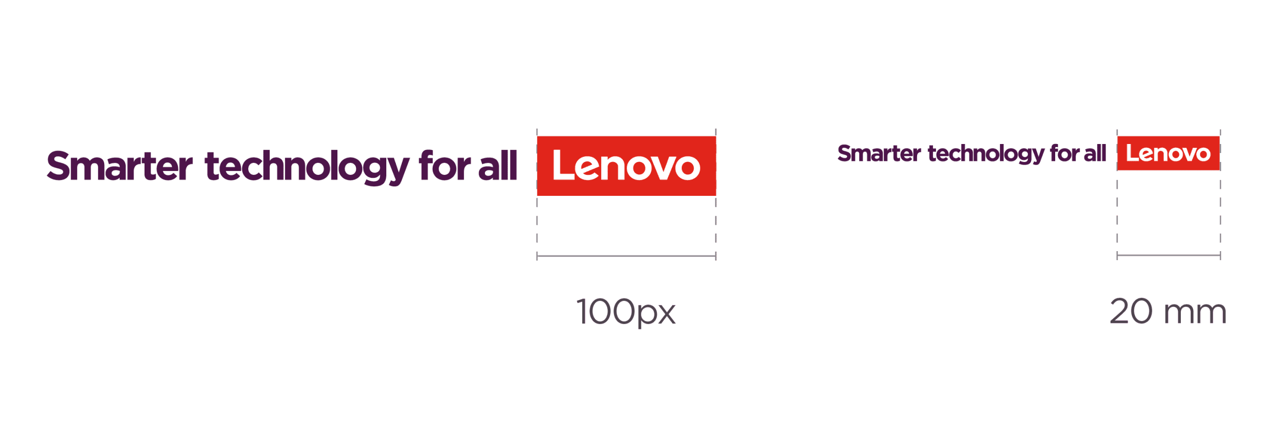 Minimum size 100px horizontally and minimum size 20px horizontally