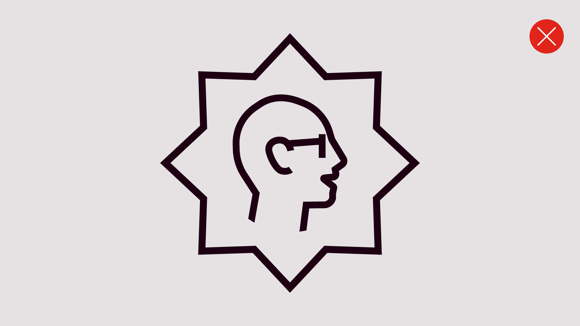 An icon with a star shaped container.